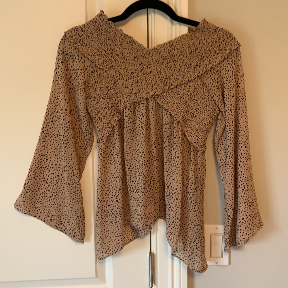 NWT cheetah blouse